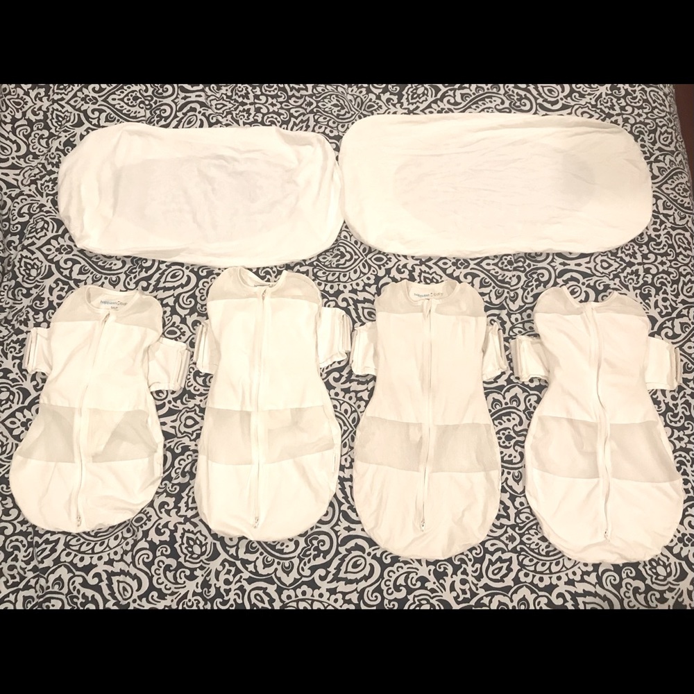 Lot of Snoo Swaddles & Sheets
